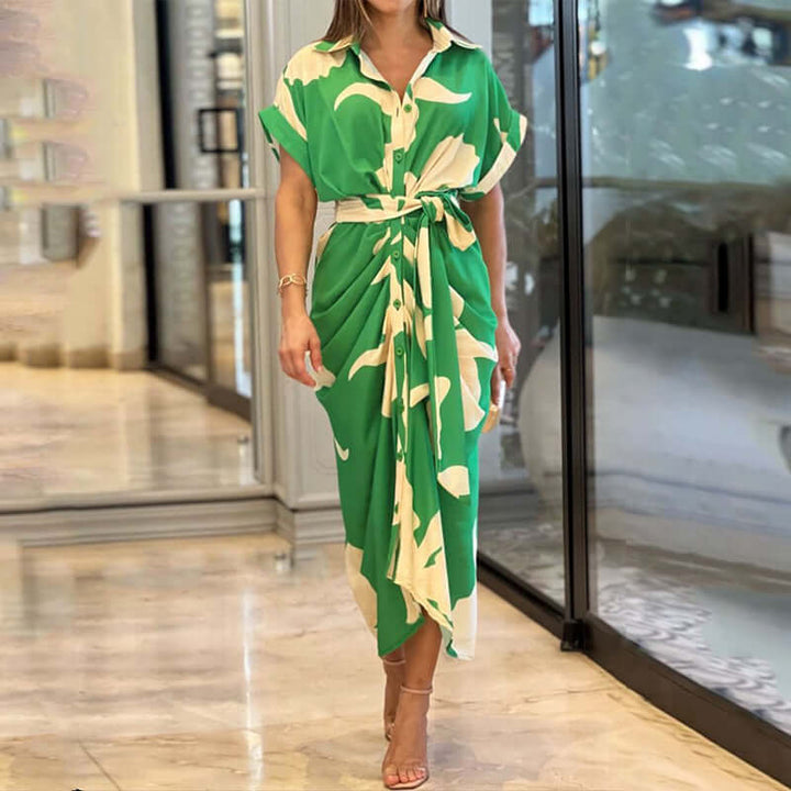 Women's Vintage Ruffle Summer Dress