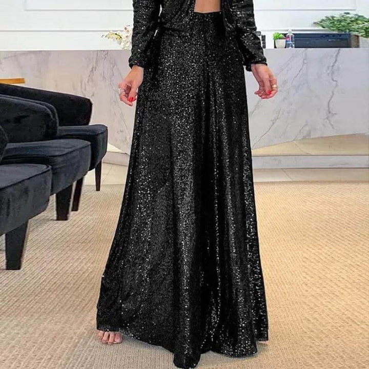 Women's Elegant High-Waisted Trousers