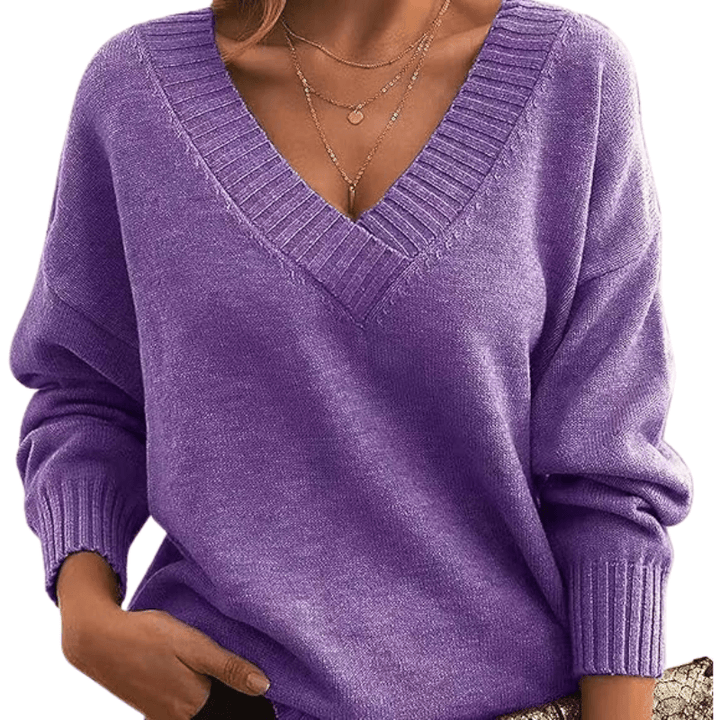 Women's V-Neck Cashmere Sweater