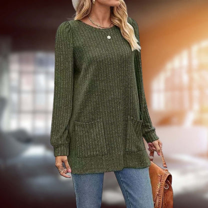 Women's Cotton Blend Medium Length Sweater