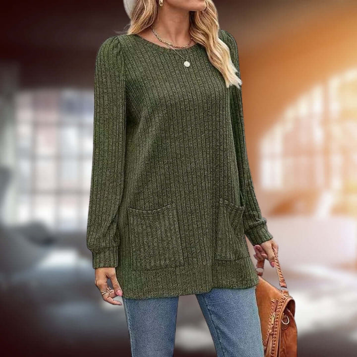 Women's Cotton Blend Medium Length Sweater