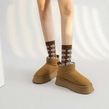 Women's Suede Ankle Winter Boots