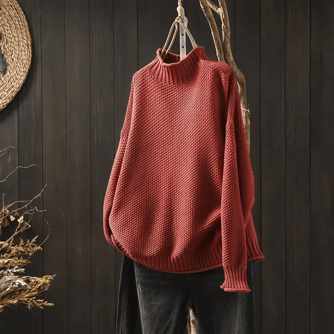 Women's Vintage-Inspired Turtleneck Sweater