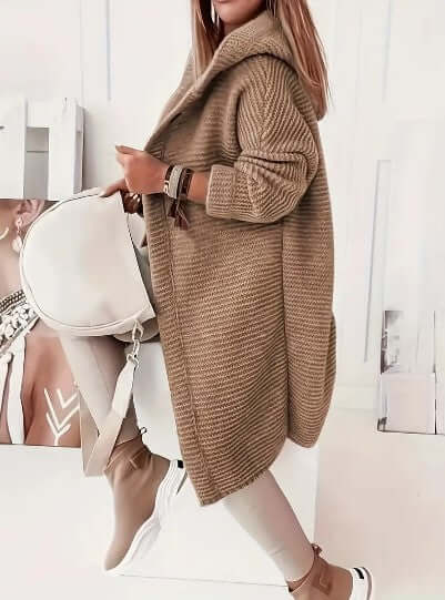 Women's Loose Hooded Cardigan