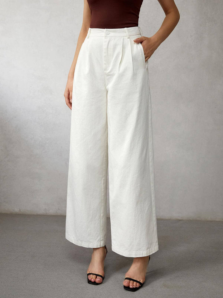 Women's High-Waisted Wide-Leg Jeans
