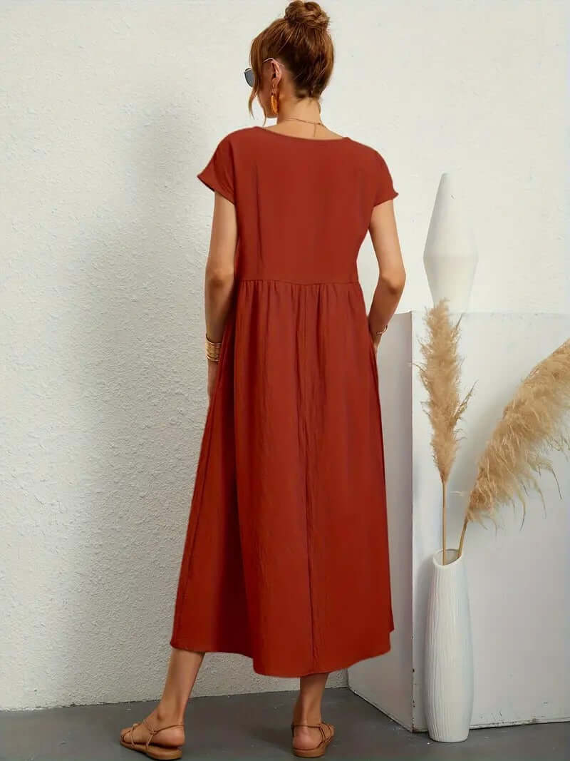 Summer Sleeveless Dress with Handbag