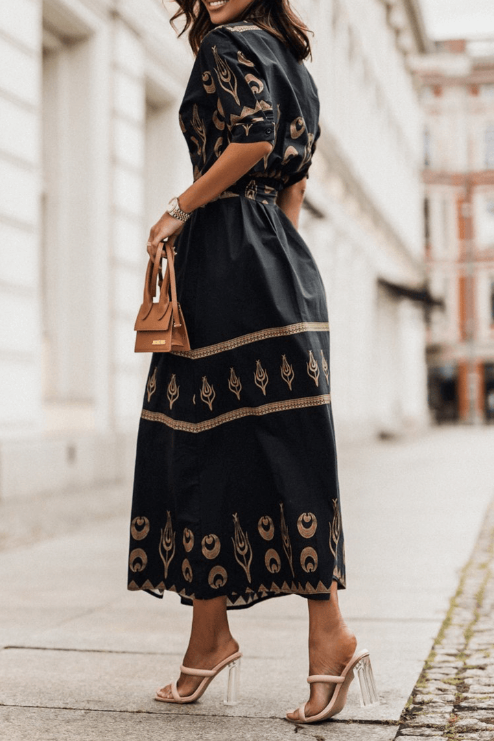 Women's Vintage Cotton A-Line Dress