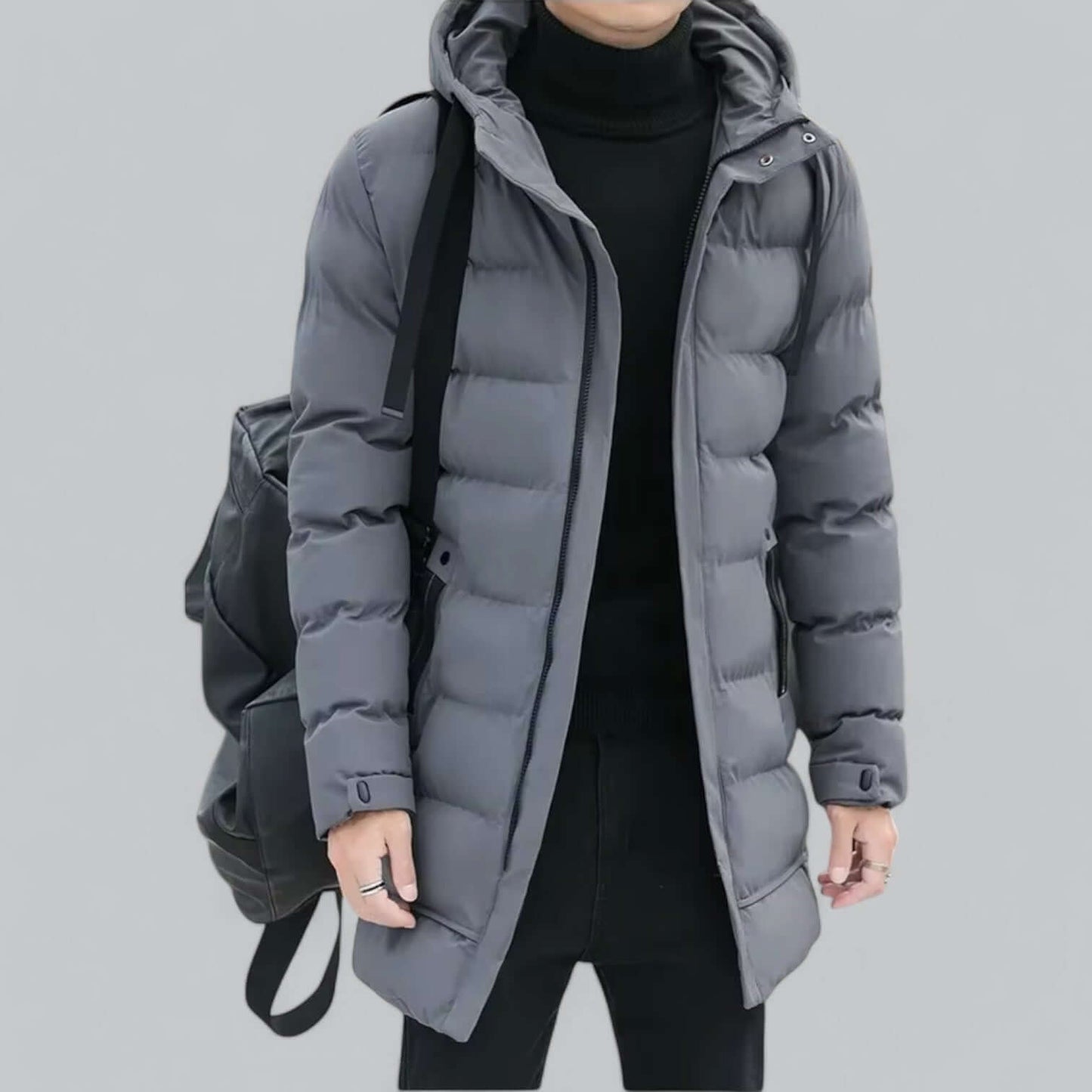 Longline Padded Winter Parka Coat