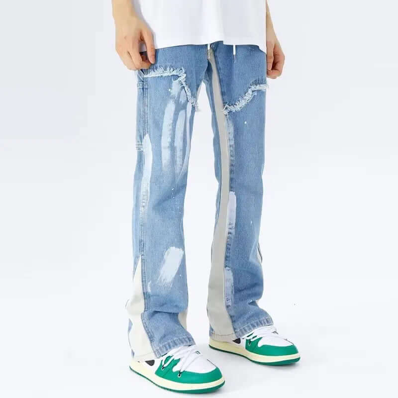 Men's Baggy Flared Jeans