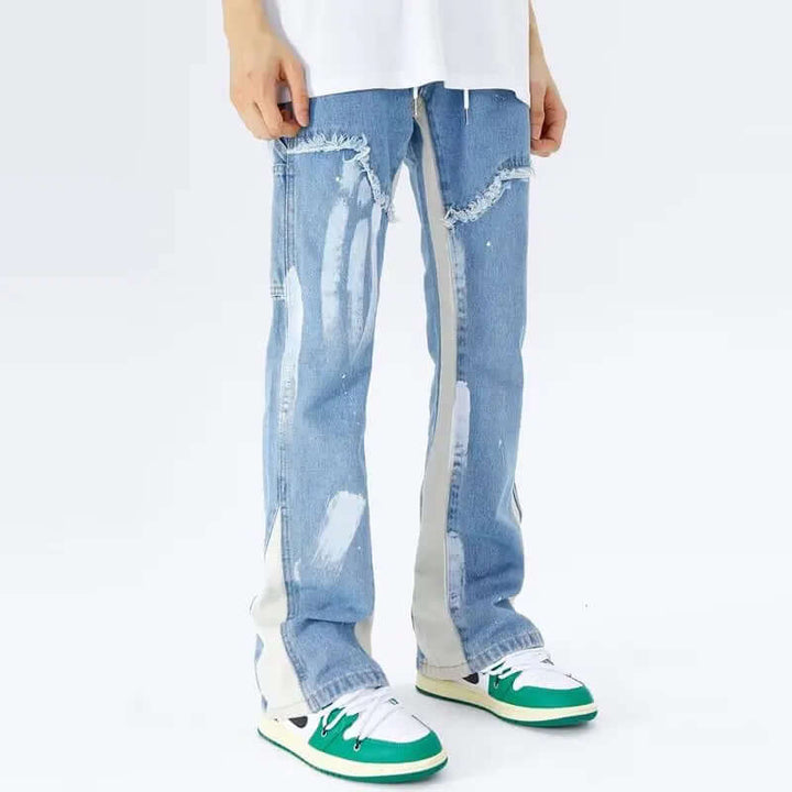 Men's Baggy Flared Jeans