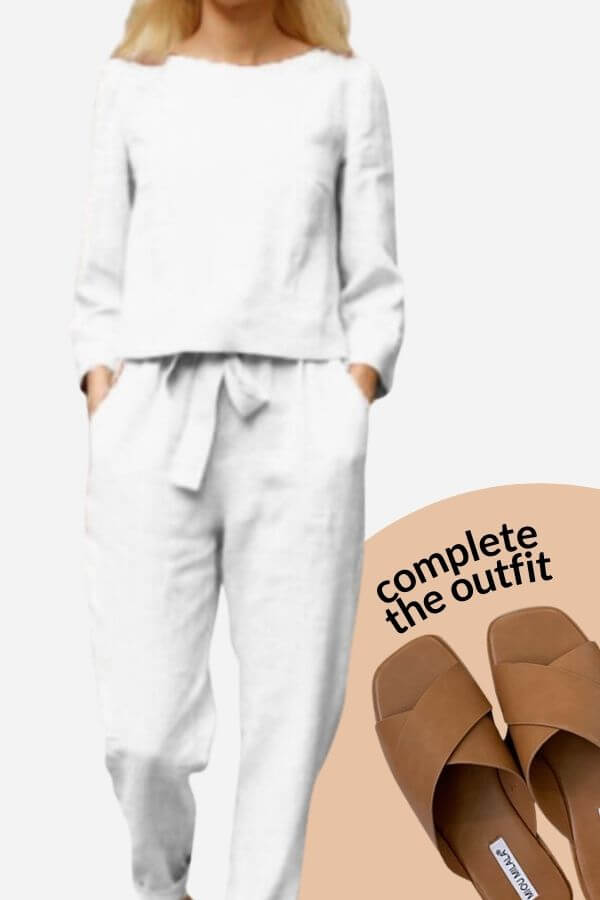 Long Sleeve Top & Slim-Fit Trousers