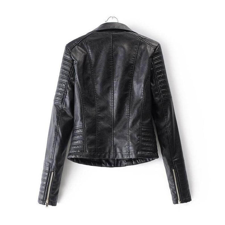 Women's Classic Leather Biker Jacket