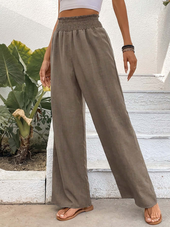 Women's High-Waisted Wide-Leg Pants