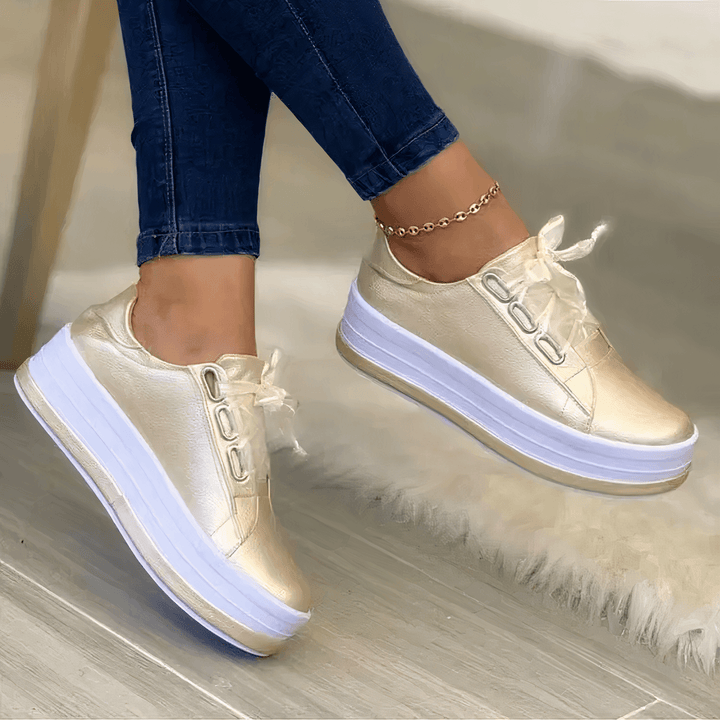 Women's Retro Sneakers - Gold, Rose Gold, Silver, Black