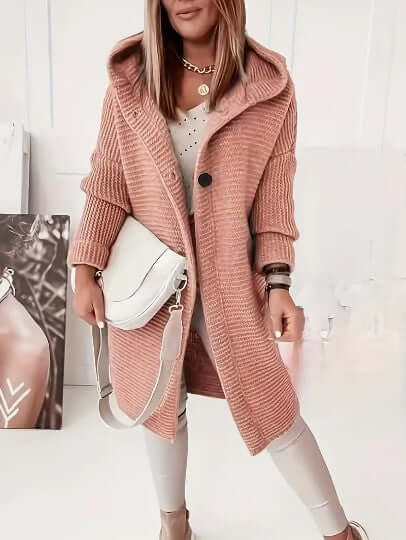 Women's Loose Hooded Cardigan