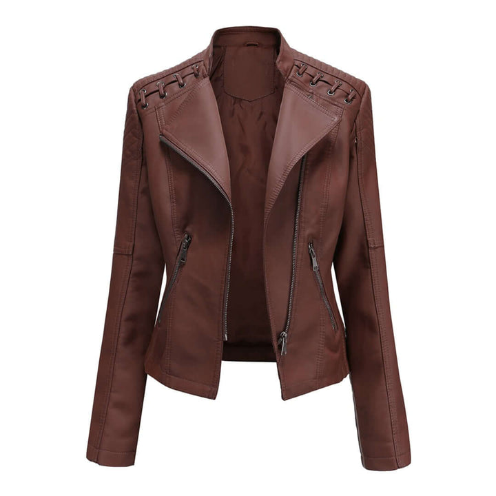 Women's Faux Leather Biker Jacket