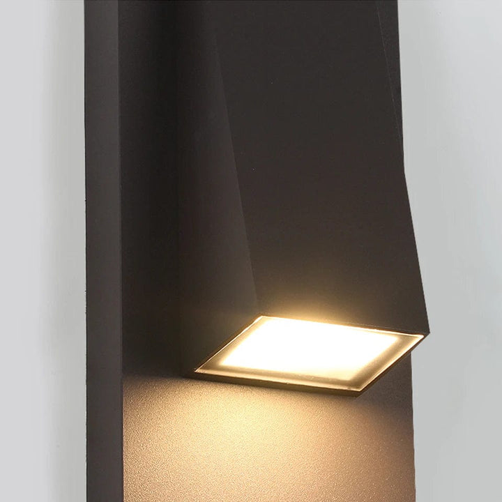 Black Outdoor Vintage LED Wall Sconce with waterproof design, retro charm, ideal for garden and porch lighting.