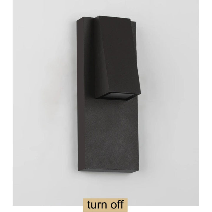 Black Outdoor Vintage LED Wall Sconce with waterproof design, retro charm, ideal for garden and porch lighting.