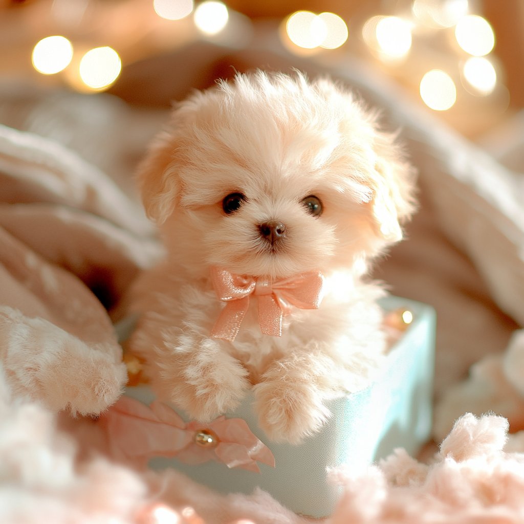 Brown and white realistic plush puppy toy for kids and adults, lifelike features, super-soft fur, ideal cuddly companion.