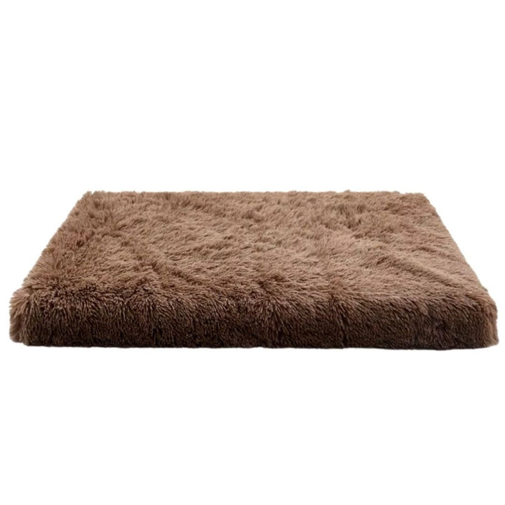 "Brown orthopaedic dog pillow for comfort, L-XXL sizes, offers optimal support and style in pet supplies."