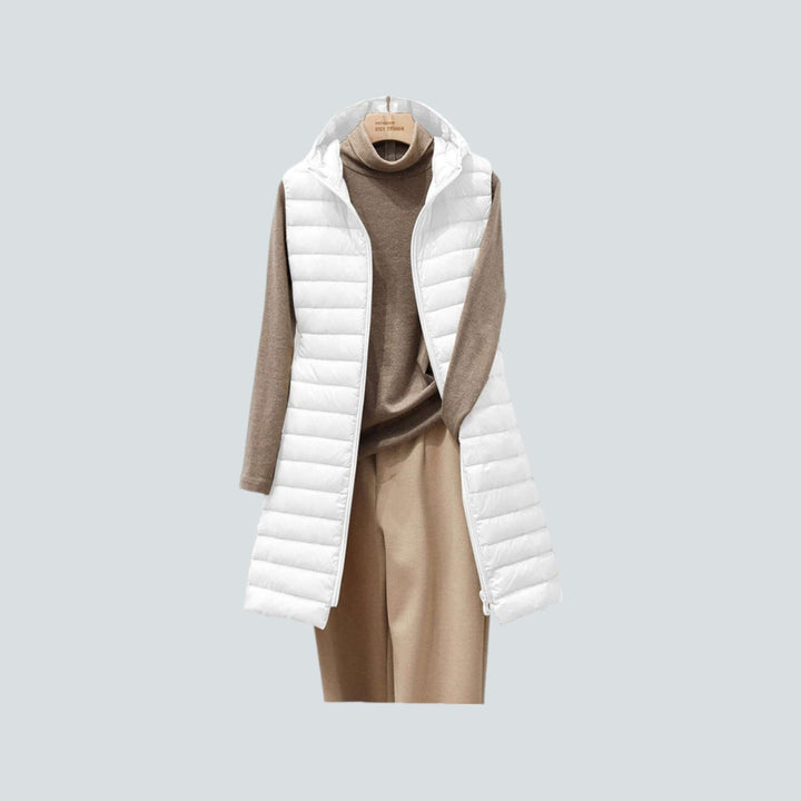 Women's Long Quilted Puffer Vest