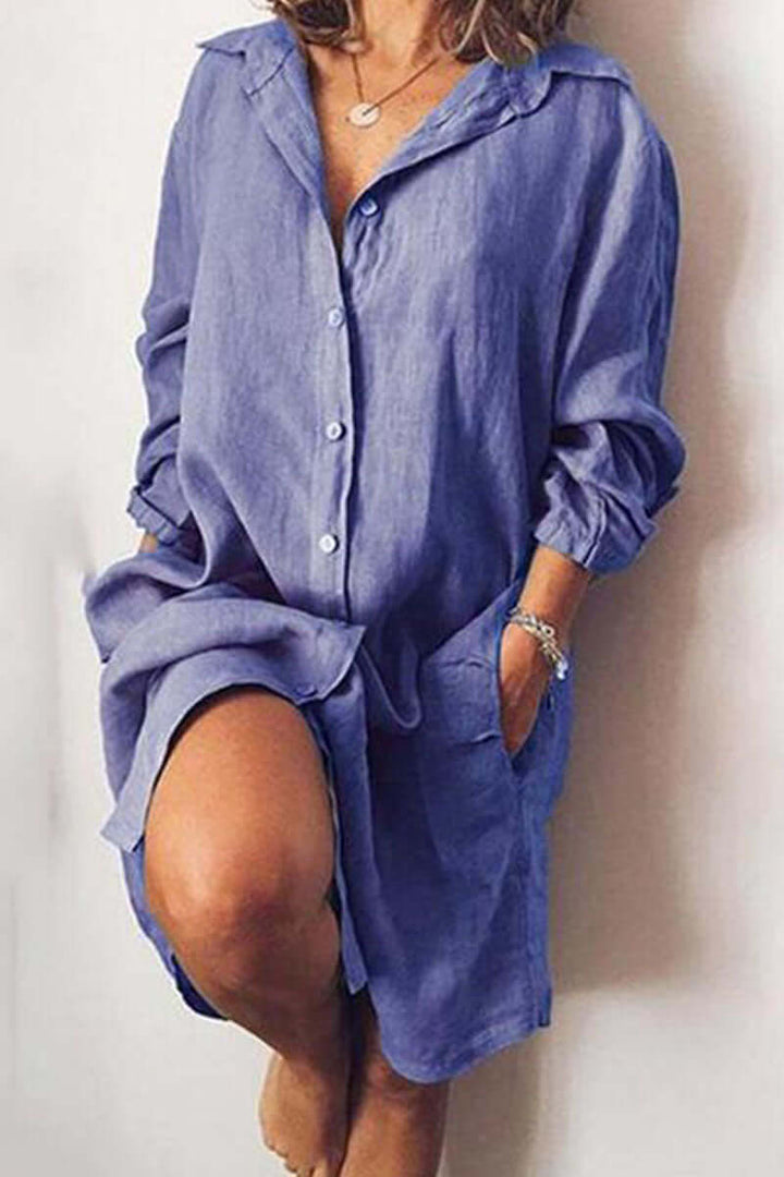 Women's Long Sleeve Shirt Dress