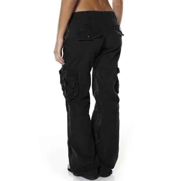 Low Waist Cargo Trousers - Casual