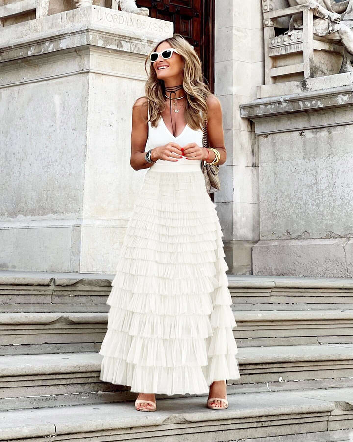 Women's Tiered Maxi Skirt