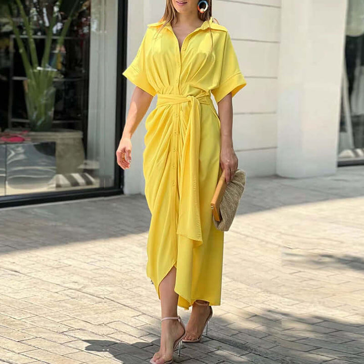 Women's Vintage Ruffle Summer Dress