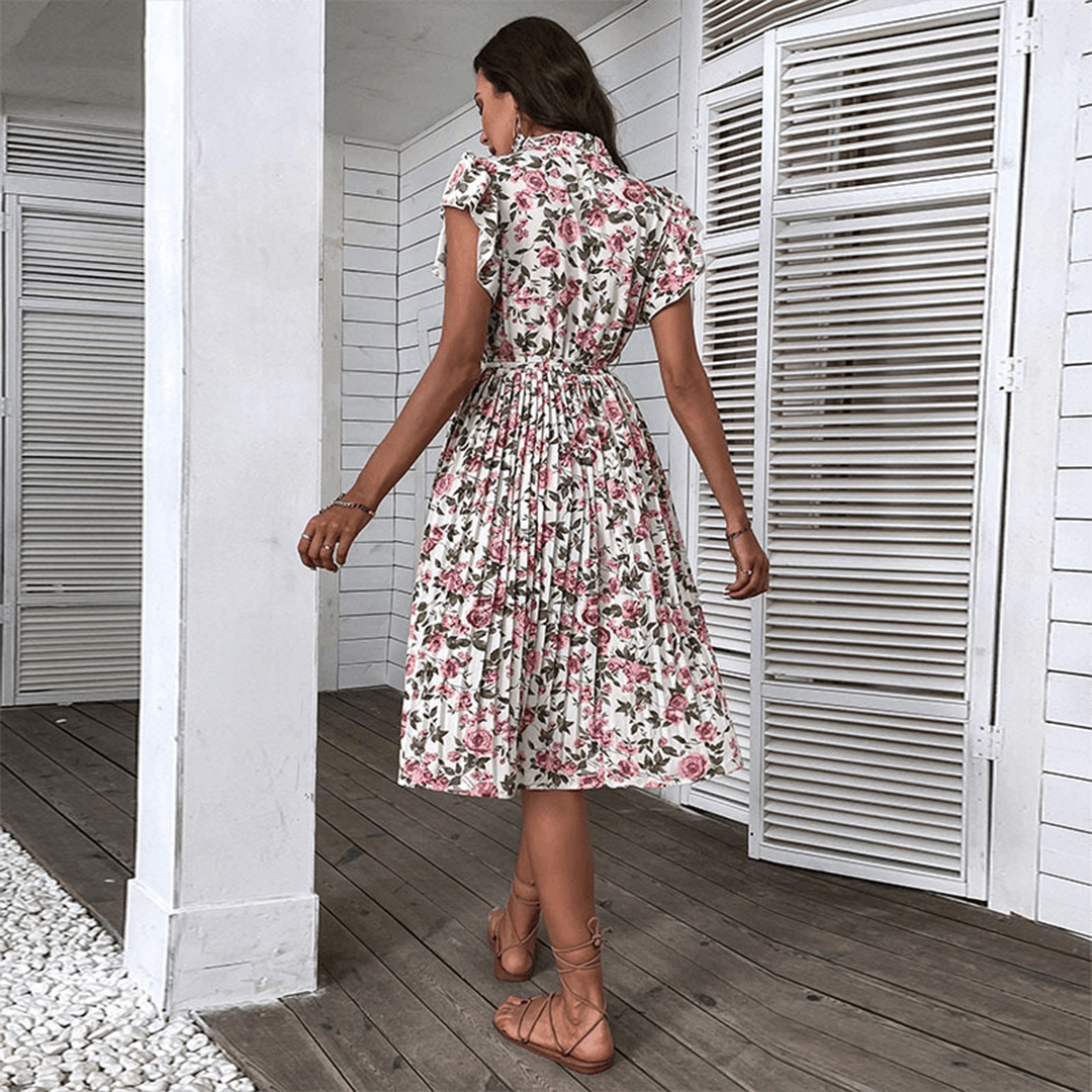 Women's Floral Print Midi Dress