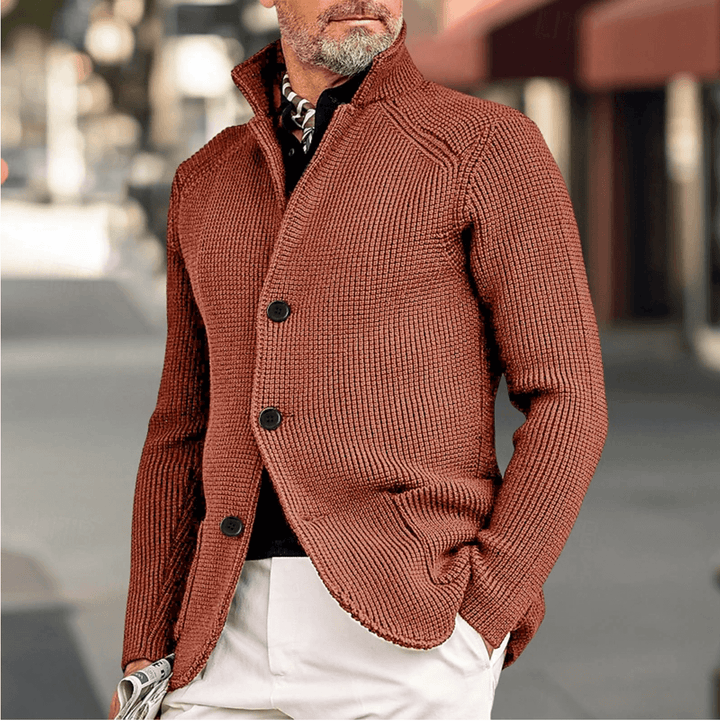Knit Cotton Cardigan Sweater