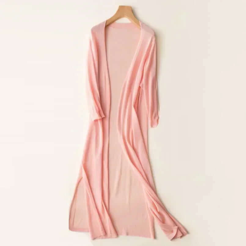 Women's Knitted Long Cardigan Sweater