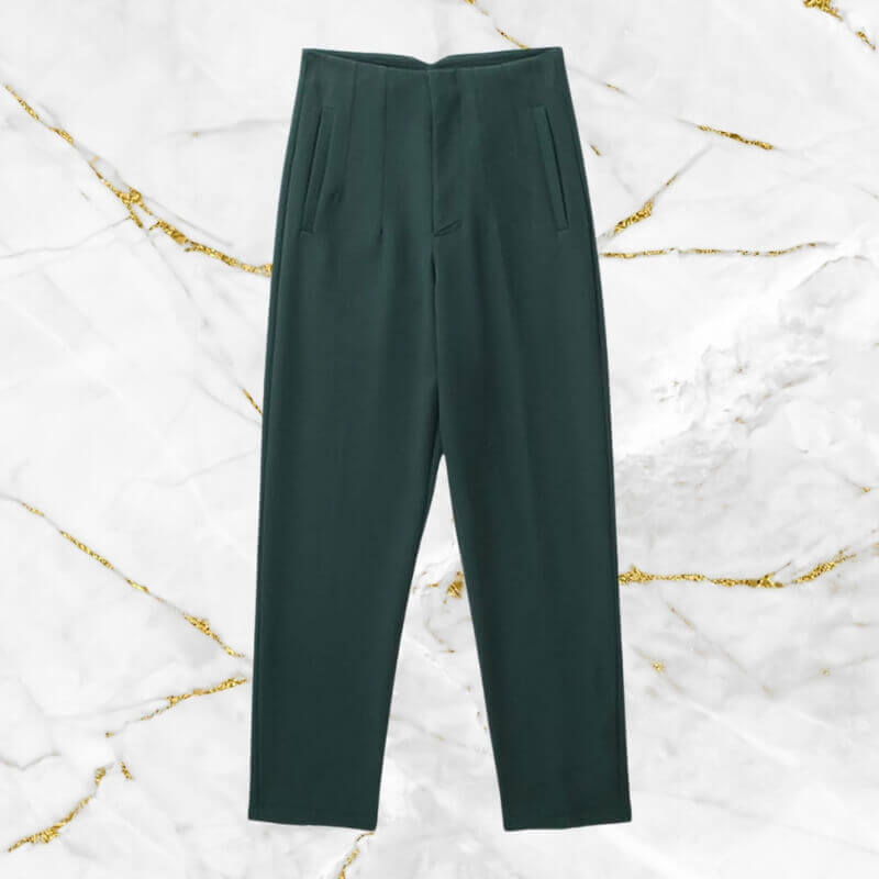 Women's Vintage High-Waist Pencil Pants