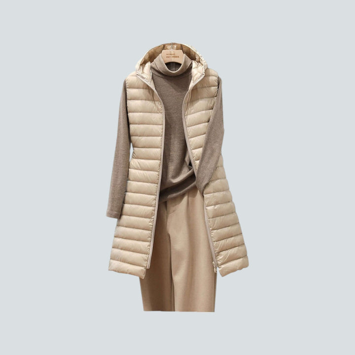Women's Long Quilted Puffer Vest