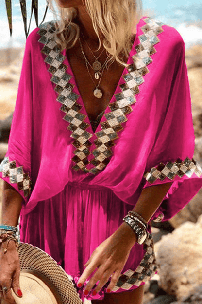 Women's V-Neck Relaxed Jumpsuit