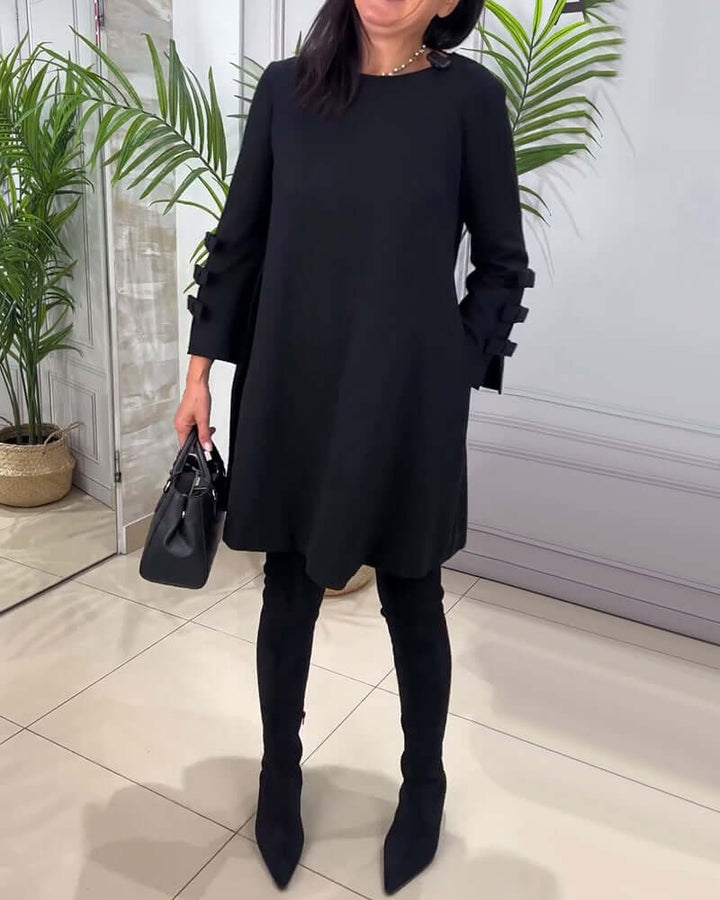 Women's Casual Long-Sleeve Stretch Dress