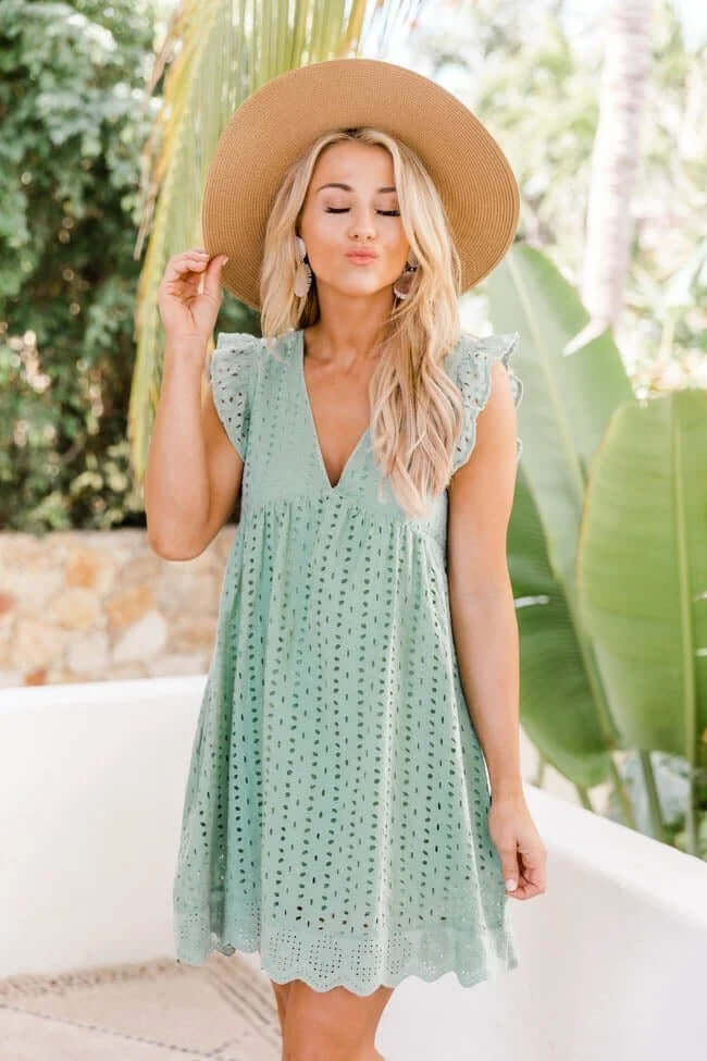 Women's Printed Sleeveless Midi Summer Dress