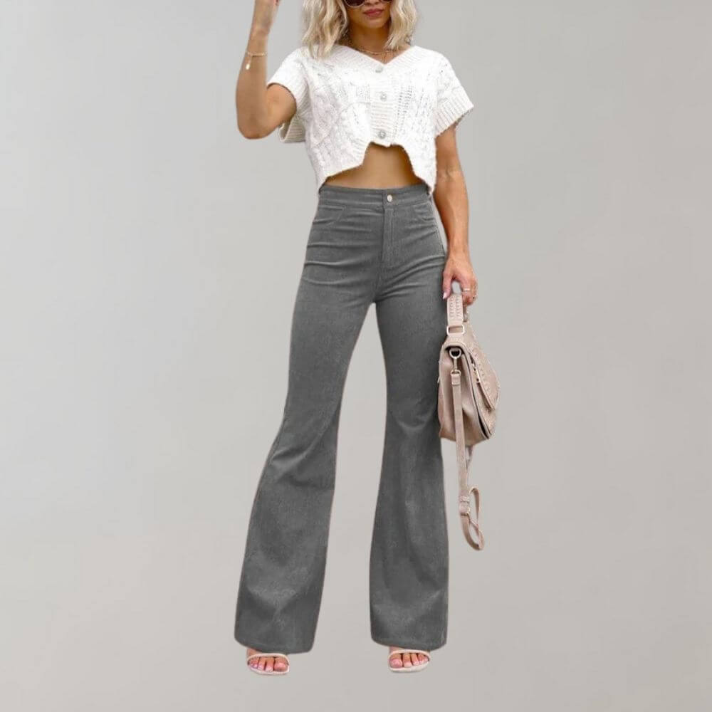 Women's High-Waisted Wide Leg Trousers