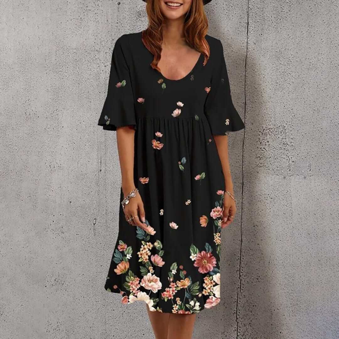 Women's Floral Summer Midi Dress