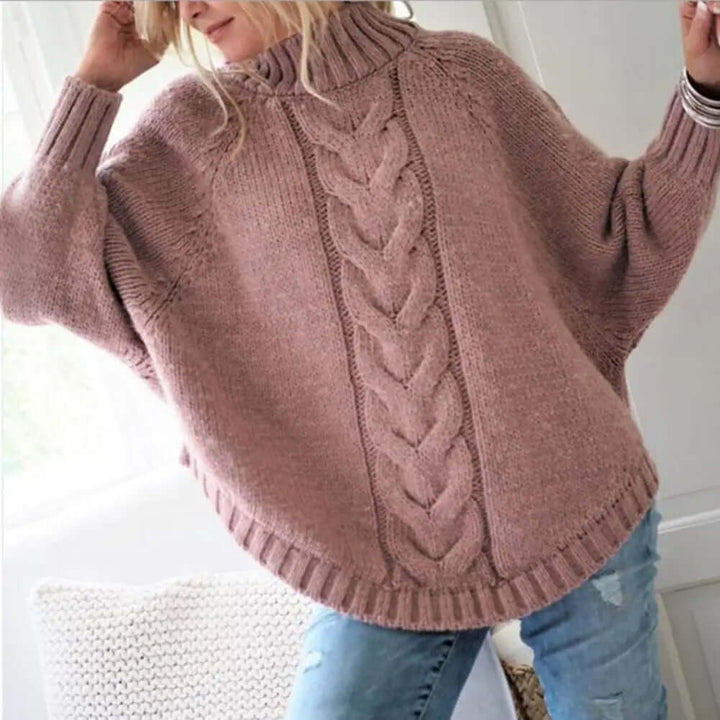 Women's Loose Knitted Turtleneck Winter Sweater