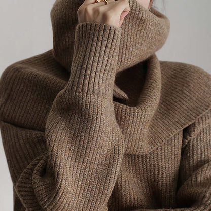 Women's Oversized Turtleneck Jumper