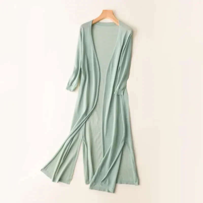 Women's Knitted Long Cardigan Sweater