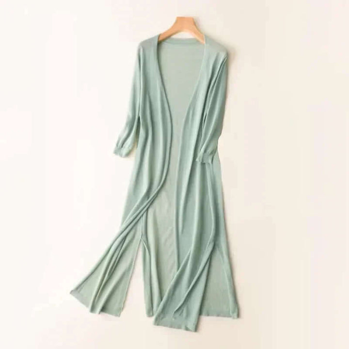 Women's Knitted Long Cardigan Sweater