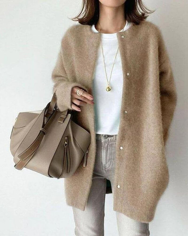 Women's Soft Knitted Cardigan - Warm Open Front