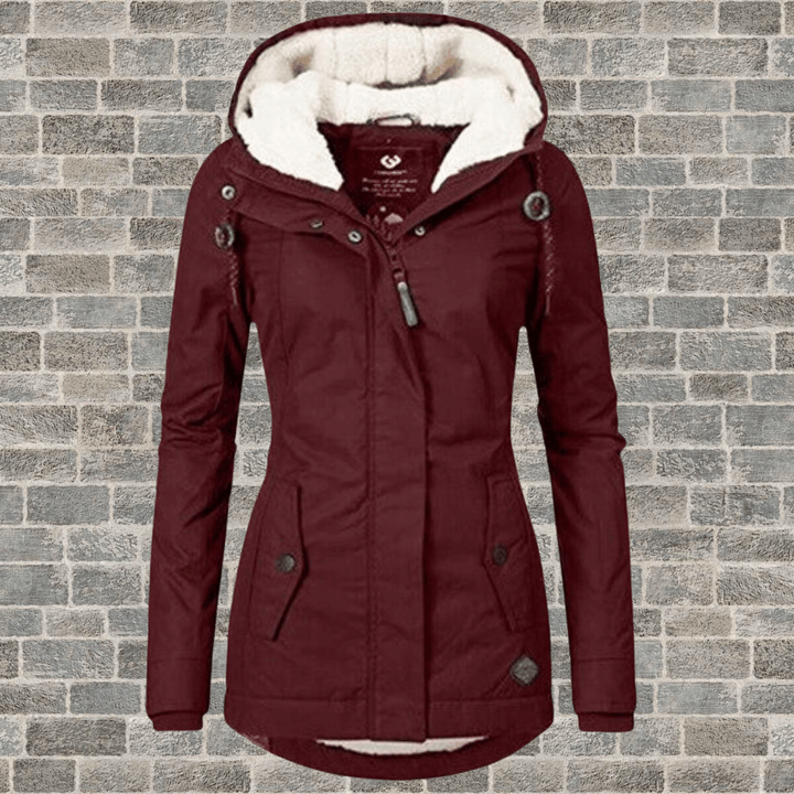 Women's Long Winter Coat with Luxurious Fur Lining