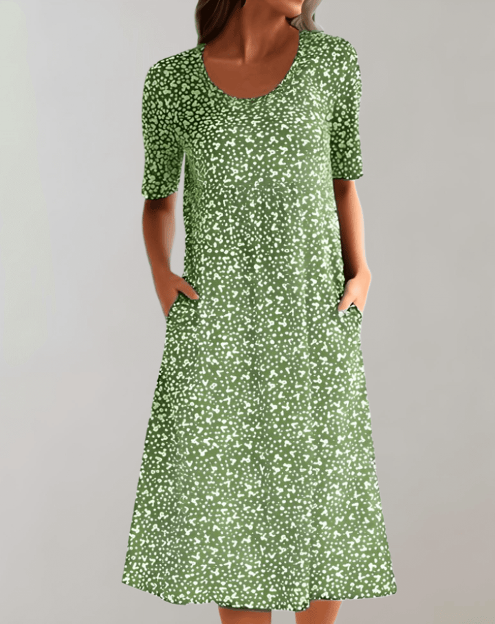 Women's Lightweight Summer V-Neck Dress