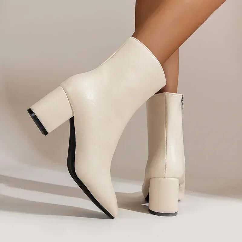 Women's Pointed Toe High Heel Ankle Boots