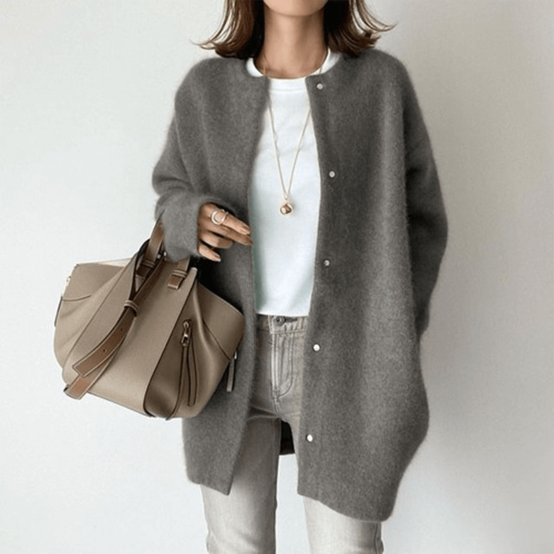 Women's Elegant Cashmere Knit Cardigan