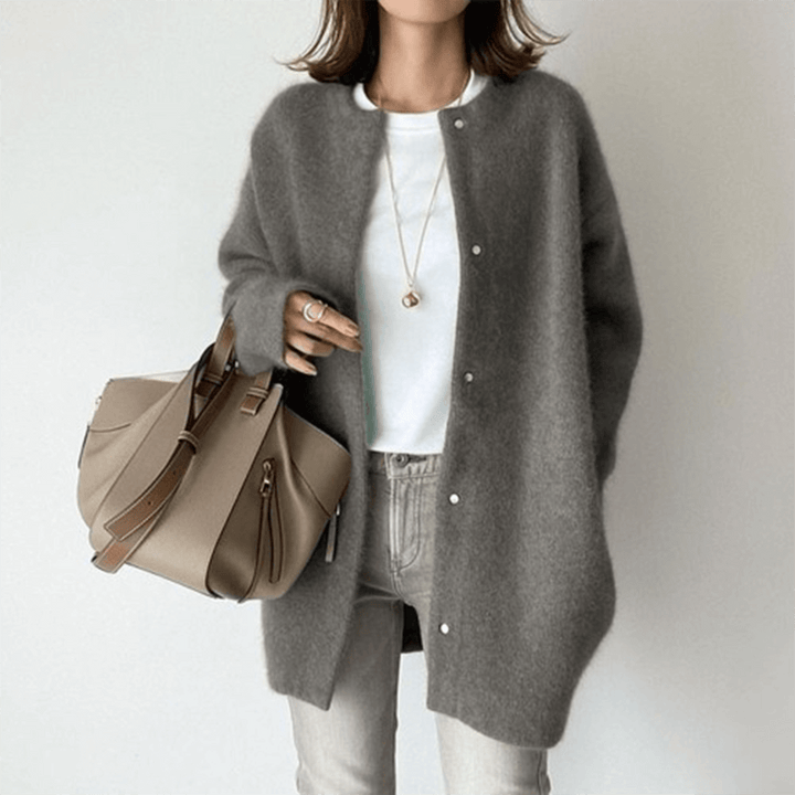 Women's Elegant Cashmere Knit Cardigan