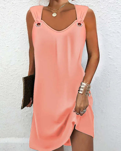 Women's Midi Dress - Flowing Style